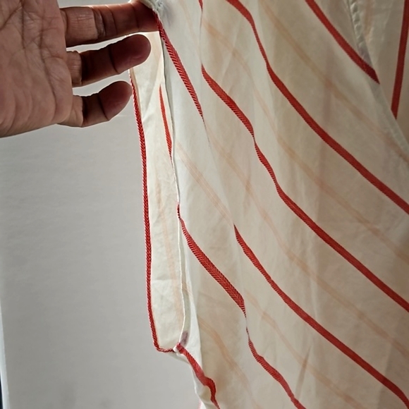 New, Madewell Montpellier stripe wrap top with sash ties women's size XXL - Picture 7 of 13